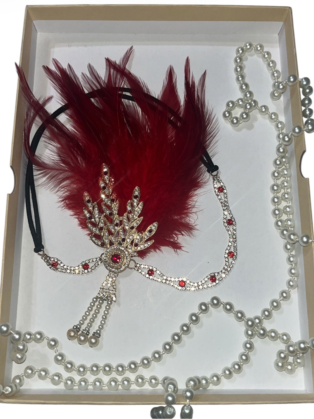20’s Flapper Set Headpiece & Necklace